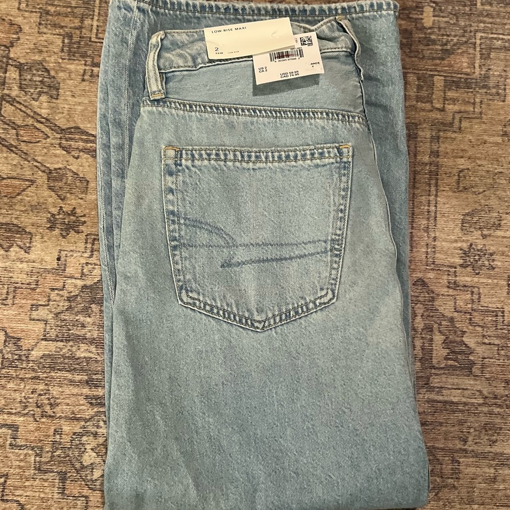 American Eagle low rise, maxi denim skirt - Picture 3 of 3